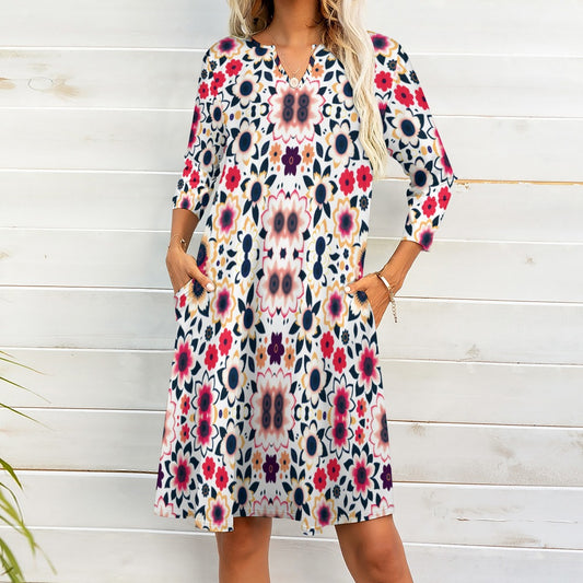 7-point sleeve dress