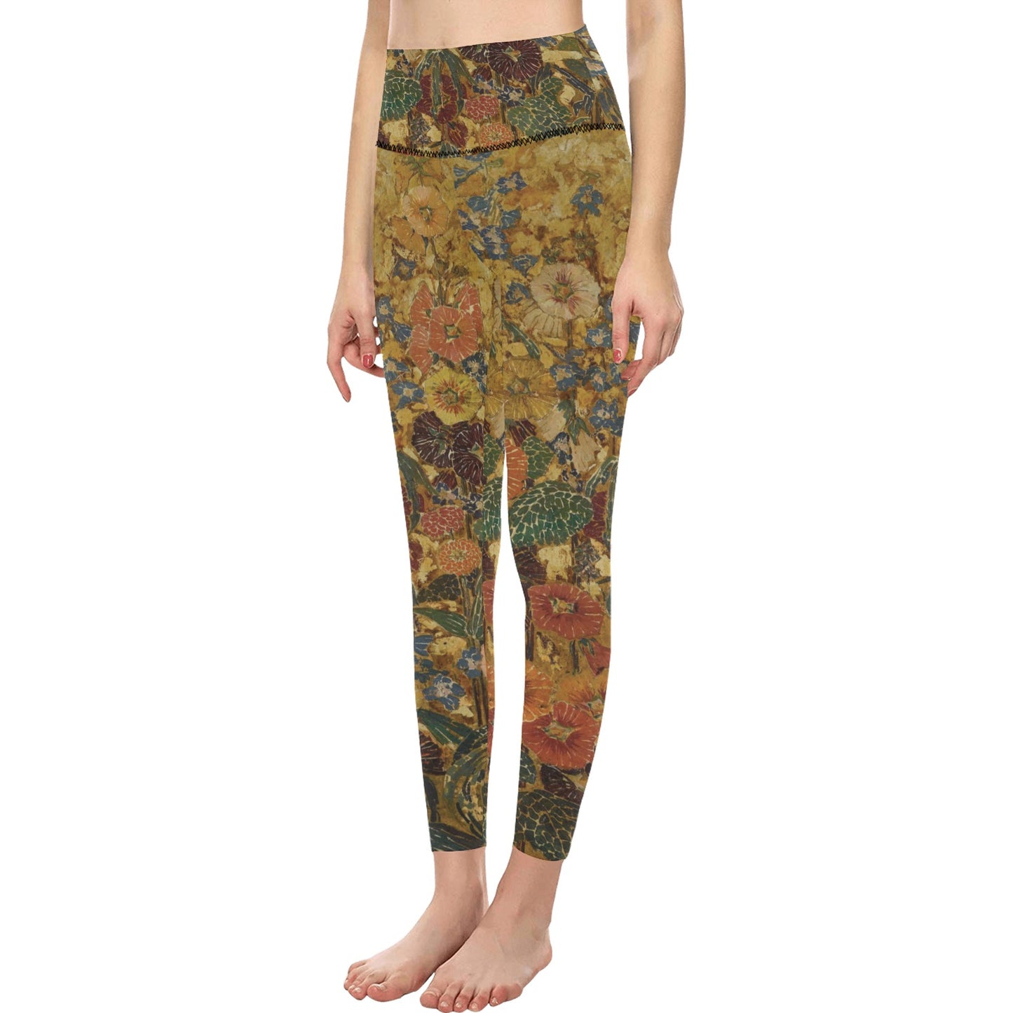 Women's High-Waisted Leggings (Model L36)