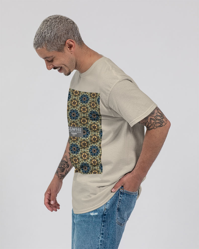 Green & Dark Blue almost star pattern. Unisex Ultra Cotton T-Shirt | Gildan