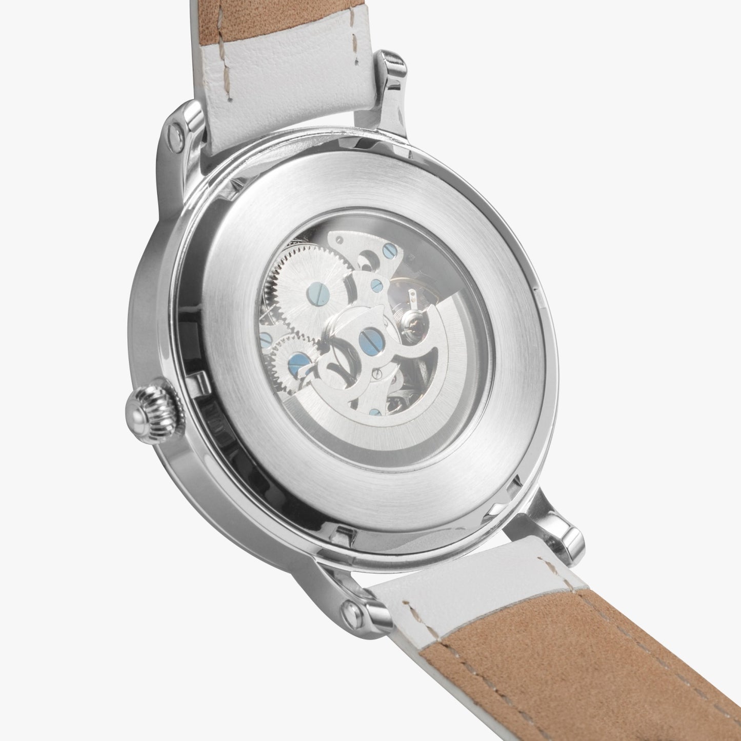 Silver grey White hair inspiration 46mm Unisex Automatic Watch (Silver)