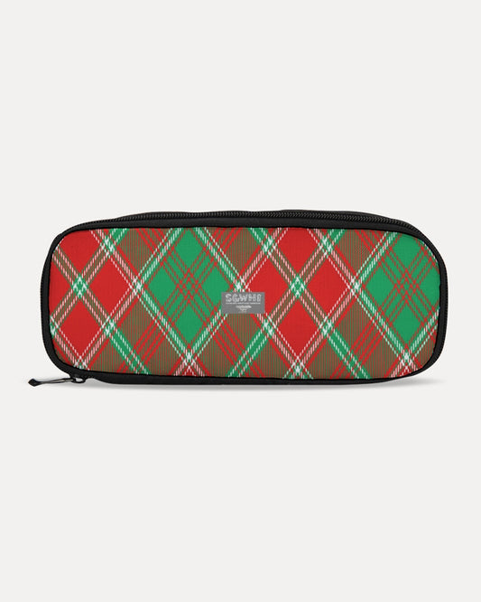 Red & Green cross pattern Pencil Case