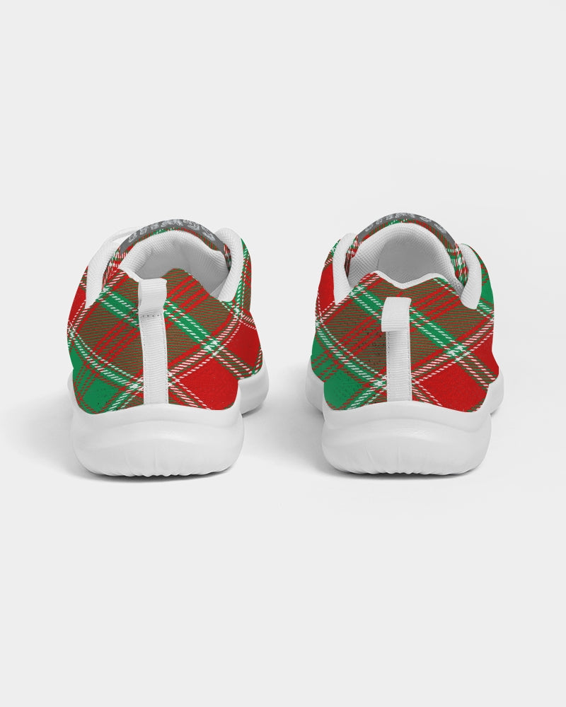 Red & Green cross pattern Men's Athletic Shoe