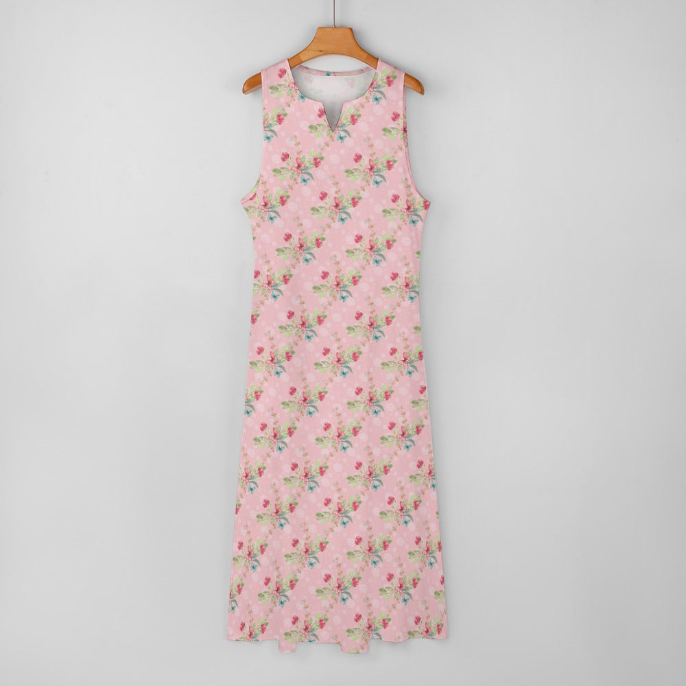 Pink butterfly Long dress