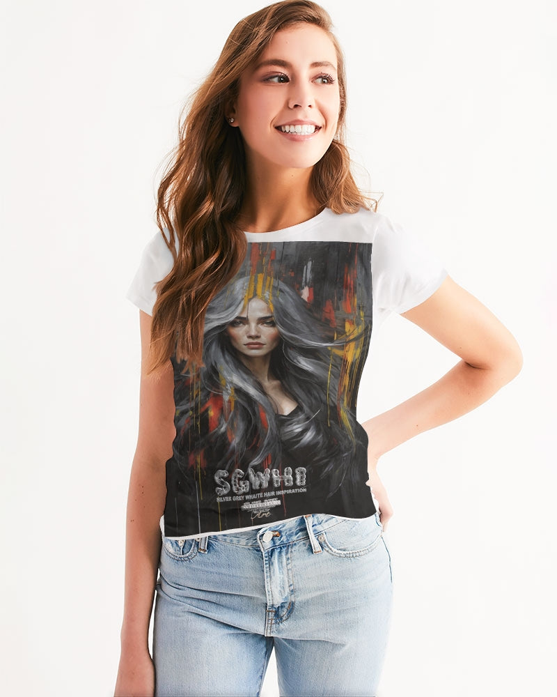 Beautiful white Sister [Part two collection] Women's All-Over Print Tee