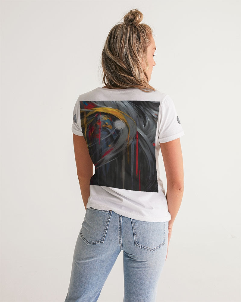 Asian Collection (Part 2 ) Women's All-Over Print V-Neck Tee