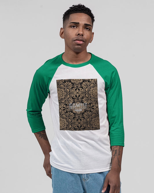 Man of Elegance Unisex Three-Quarter Sleeve Baseball Tee | Bella + Canvas