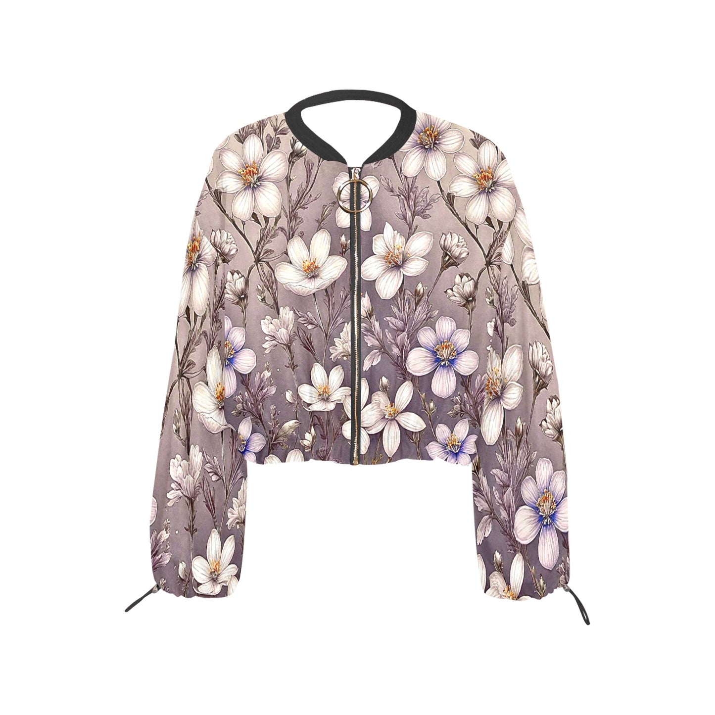 Women's Chiffon Cropped Jacket (Model H30)