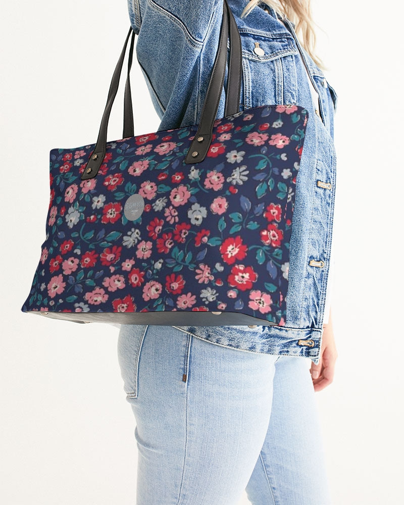 Midnight blue pretty glance.  Stylish Tote