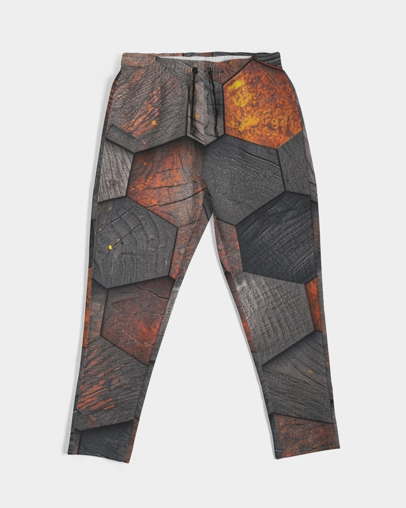 Cool stone hexagon patten 3D Men's All-Over Print Joggers