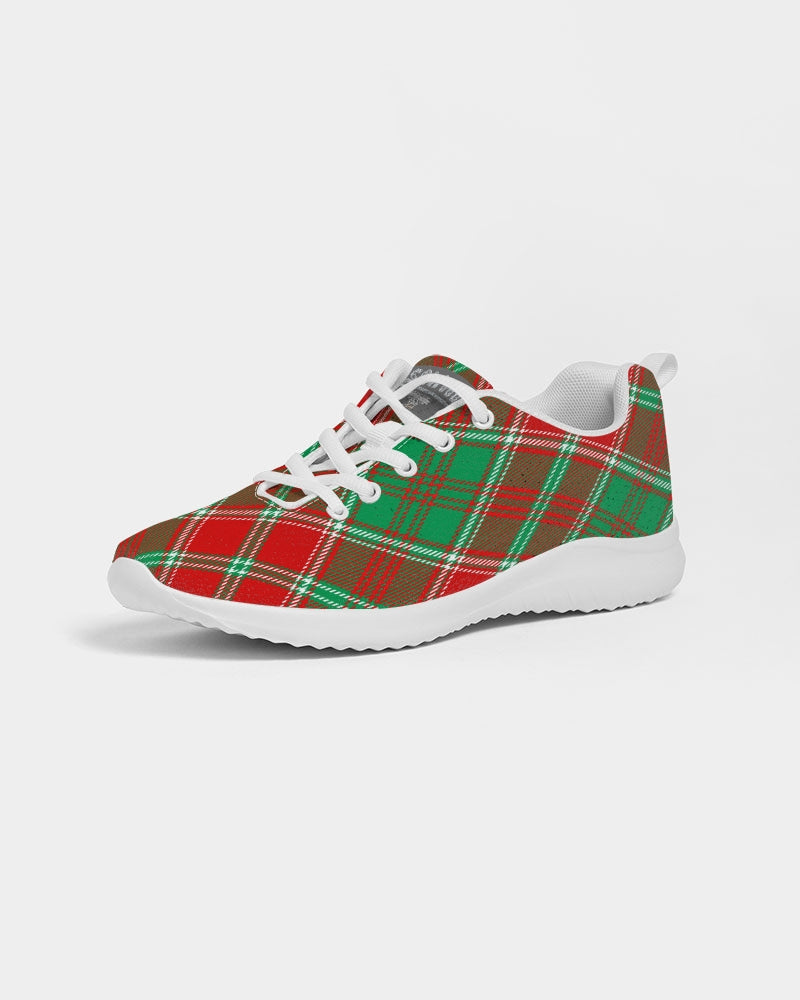 Red & Green cross pattern Men's Athletic Shoe