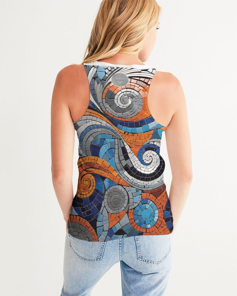 Beautiful Mosaic White Sister  Women's All-Over Print Tank