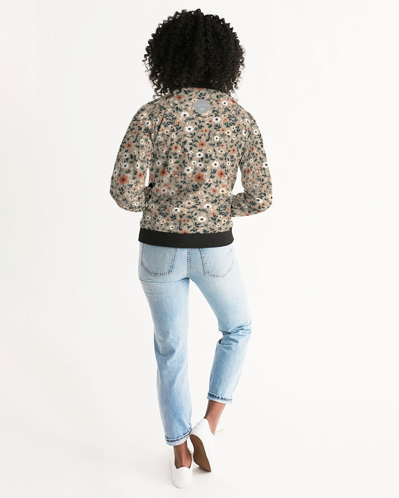 Busy and pretty Women's All-Over Print Bomber Jacket