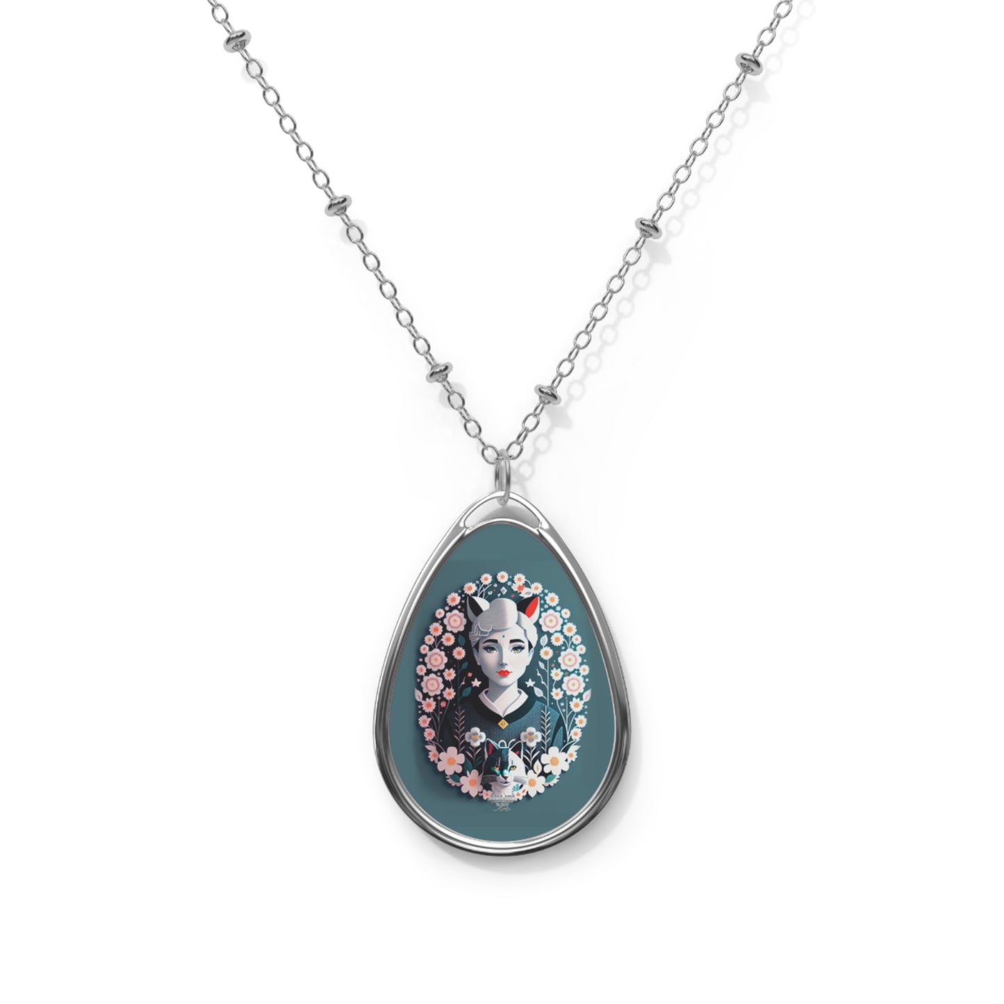 Silverfox Oval Necklace