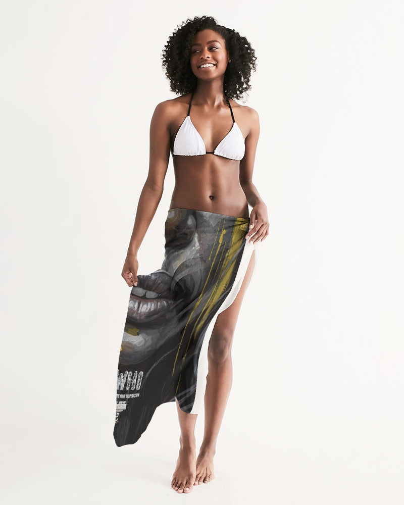 Black Sister Collection [Part 3 ] All-Over Print Swim Cover Up