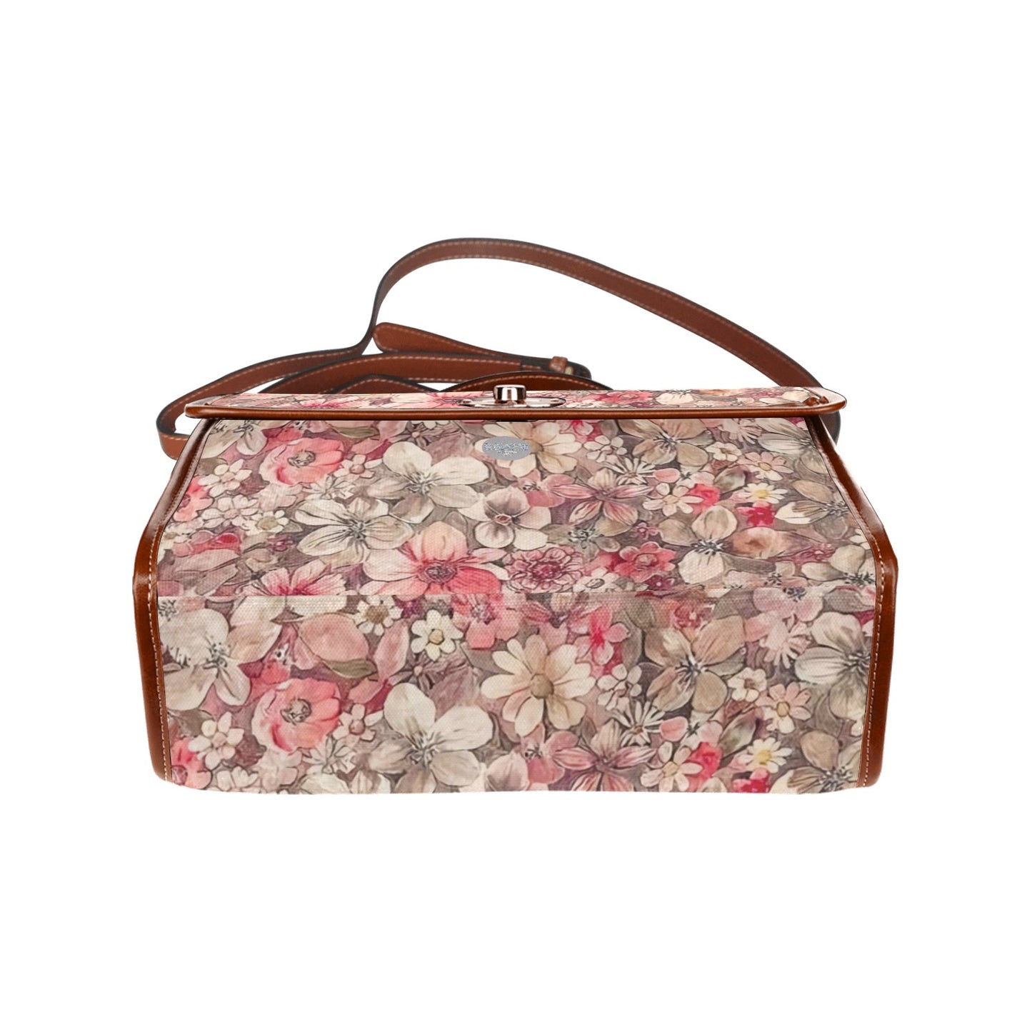 Waterproof Canvas Bag-Brown (All Over Print) (1641)