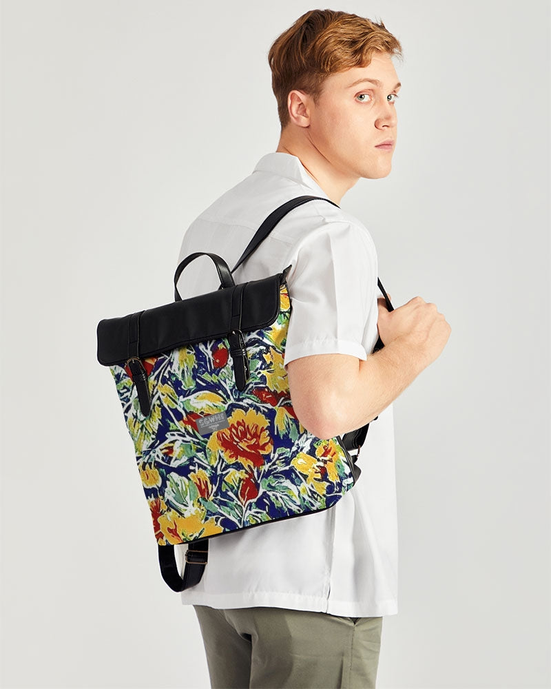 Painted floor design Casual Flap Backpack