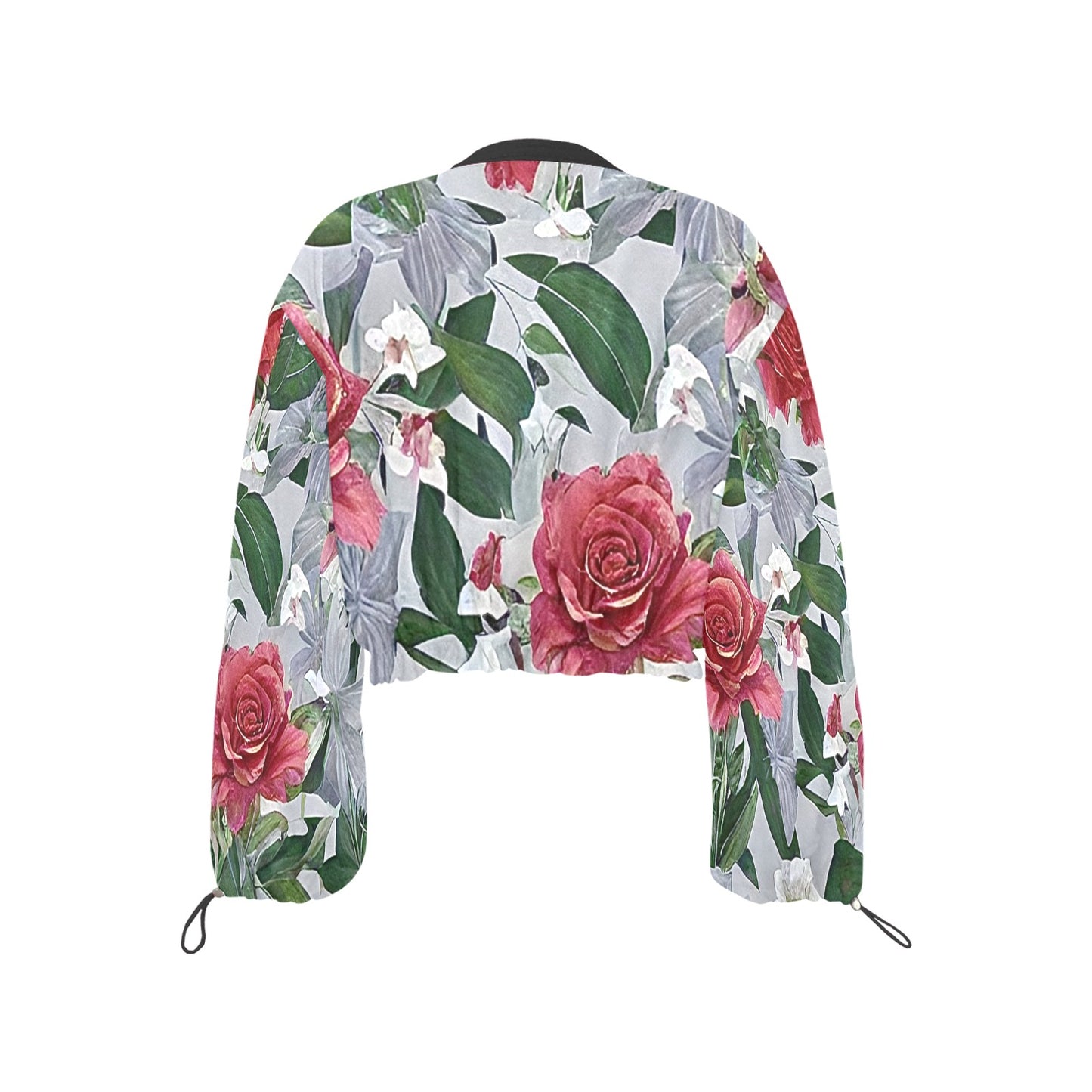 Women's Chiffon Cropped Jacket (Model H30)