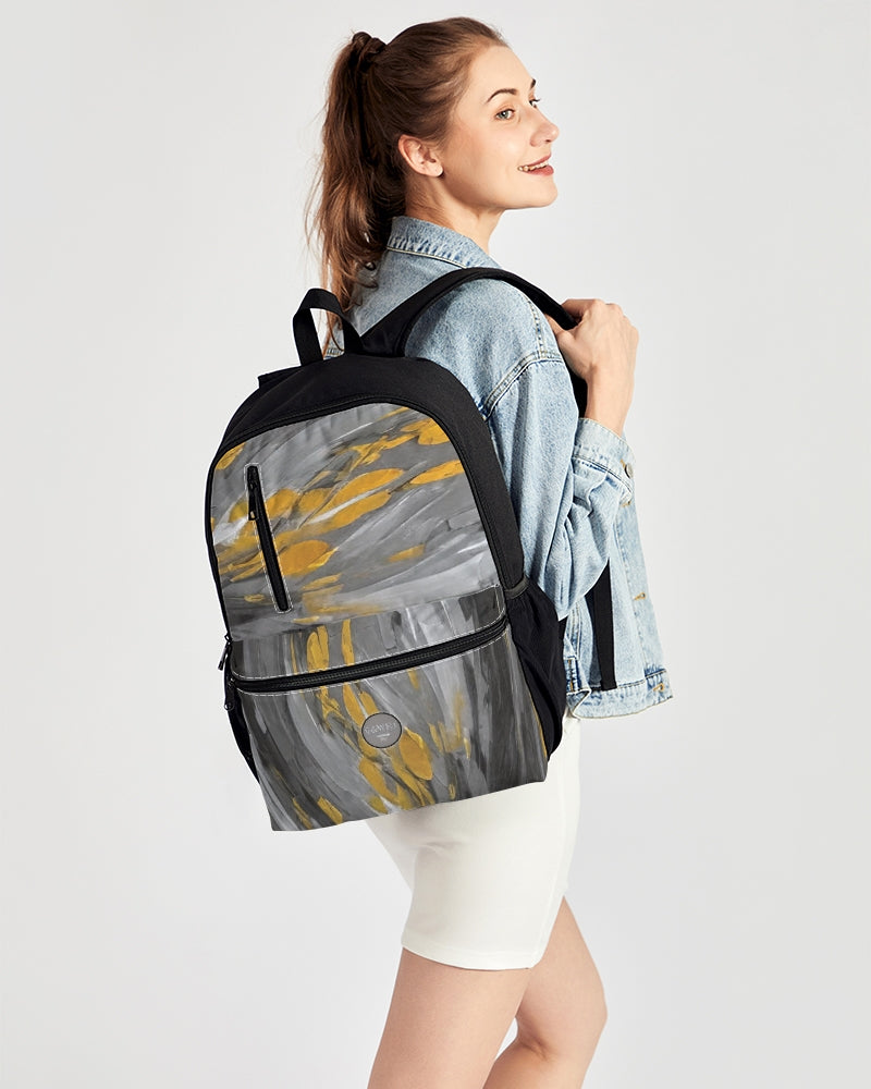 Black Sister Collection [Part 1 ] Duo-Zip Front Canvas Backpack