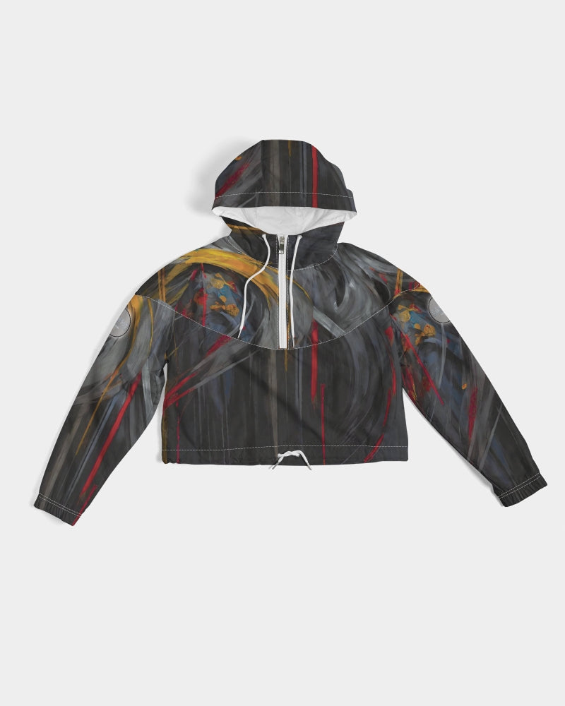 Asian collection [Part 1] Women's All-Over Print Cropped Windbreaker