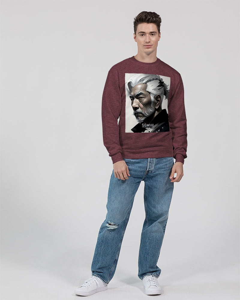 Handsome Asian brother pink painted portrait Unisex Sweatshirt | Champion