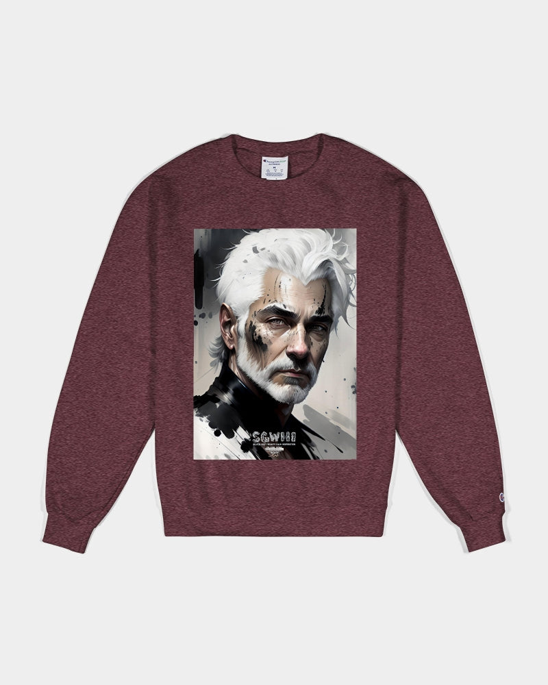 White silver grey fox King Unisex Sweatshirt | Champion