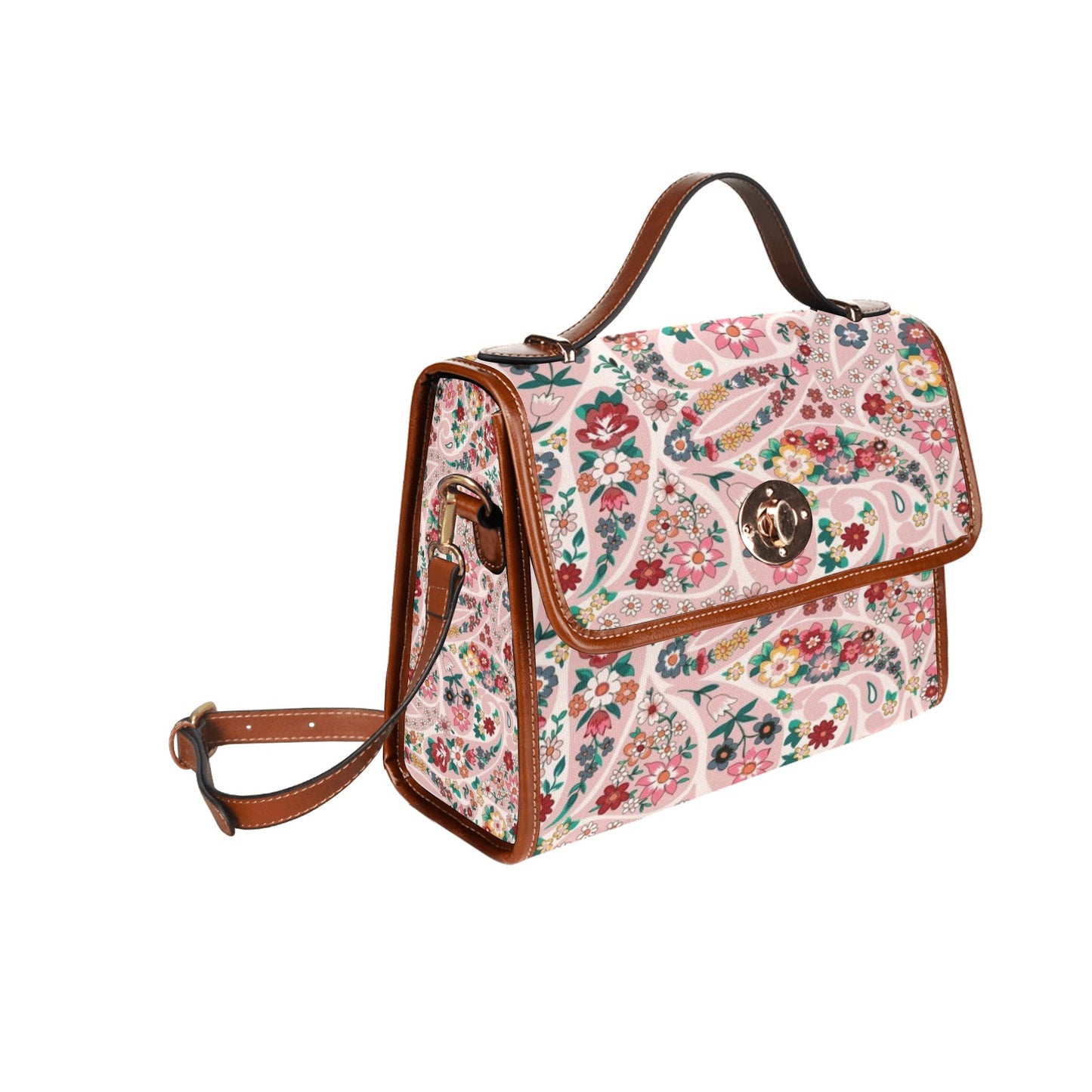 Waterproof Canvas Bag-Brown (All Over Print) (1641)