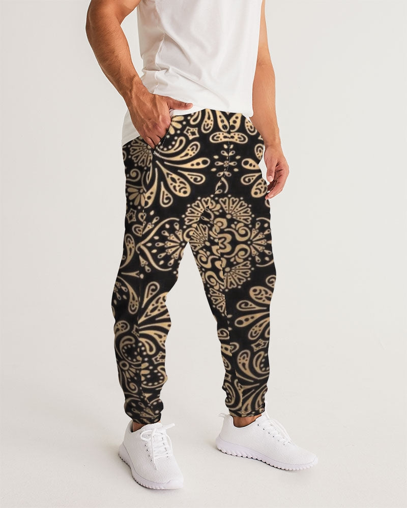 Man of Elegance Men's All-Over Print Track Pants