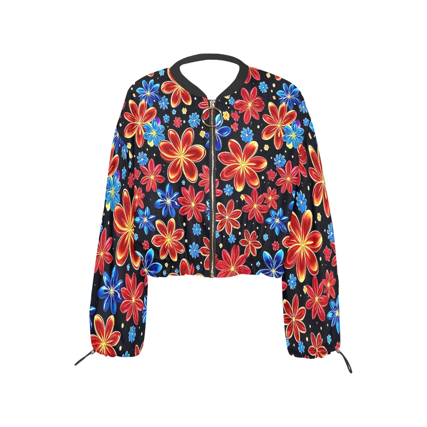 Women's Chiffon Cropped Jacket (Model H30)