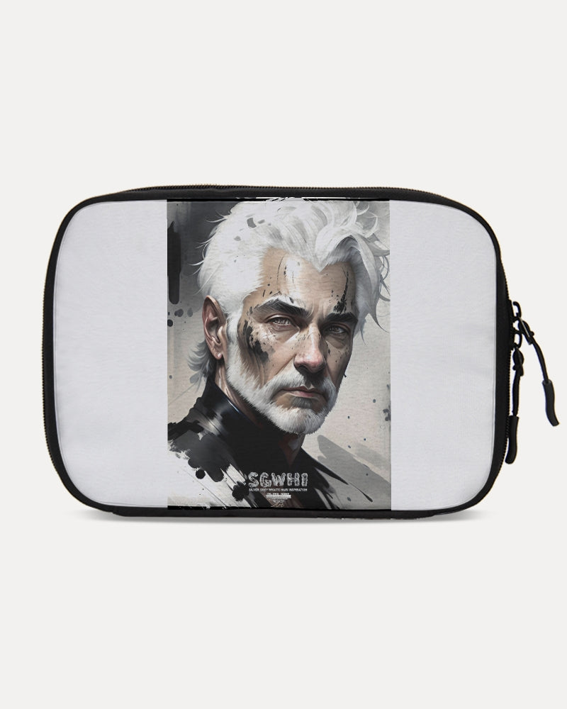 White silver grey fox King Large Travel Organizer