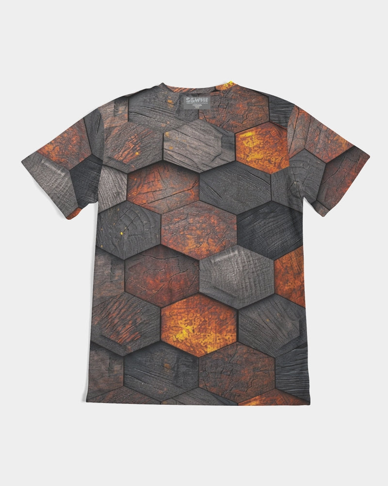 Cool stone hexagon patten 3D Men's All-Over Print Tee