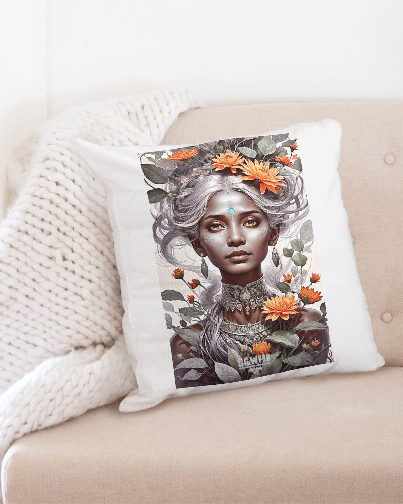 Blossom Indian Grey sister Throw Pillow Case 20"x20"