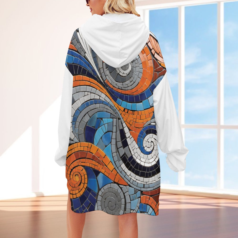 Women's Adult Hooded Blanket Shirt