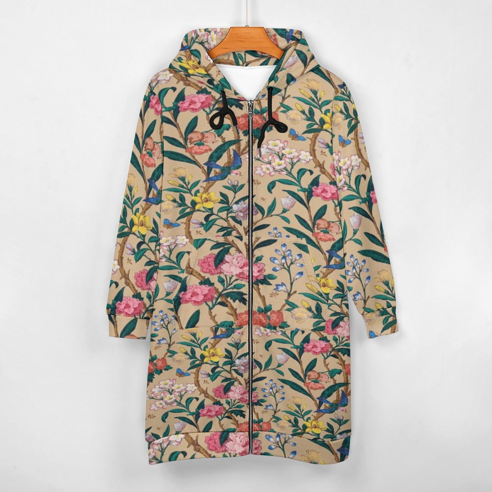 Women's full print long Hoodie