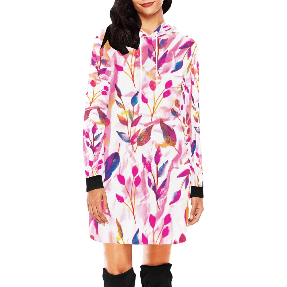 Women's All Over Print Hoodie Mini Dress (H27)