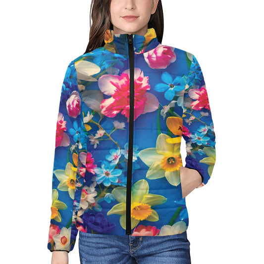 Women's stand collar padded jacket(H41)