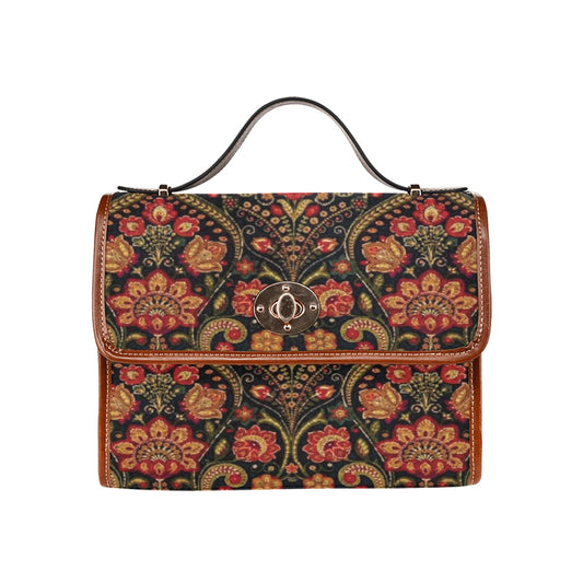 Waterproof Canvas Bag-Brown (All Over Print) (1641)