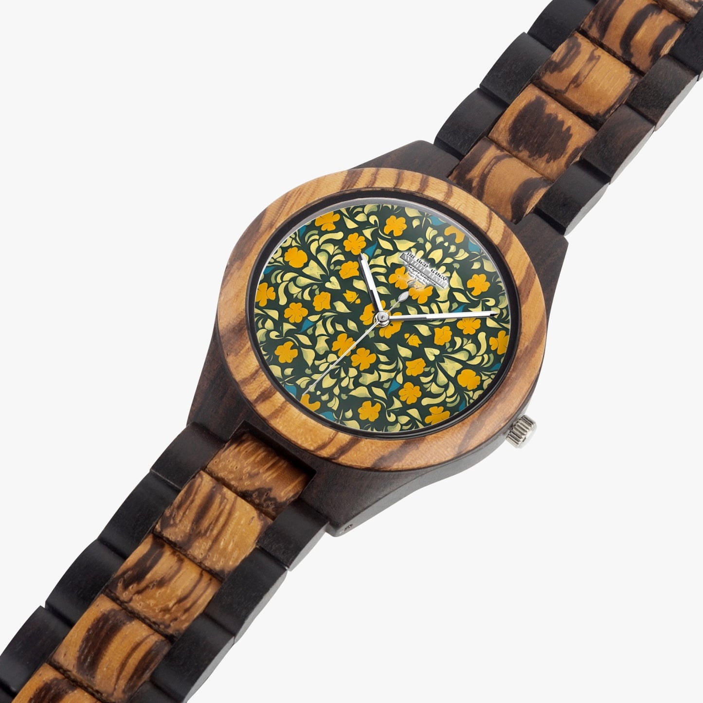 Silver grey white hair inspiration Indian Ebony Wooden Watch