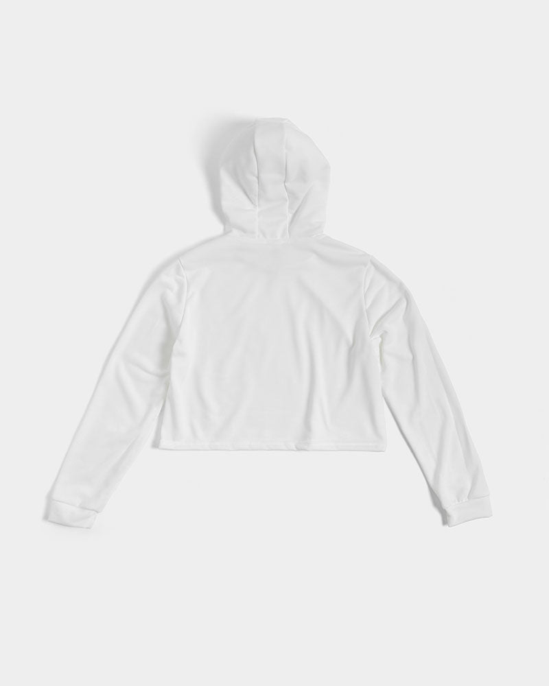 Beautiful white Sister [Part two collection] Women's All-Over Print Cropped Hoodie