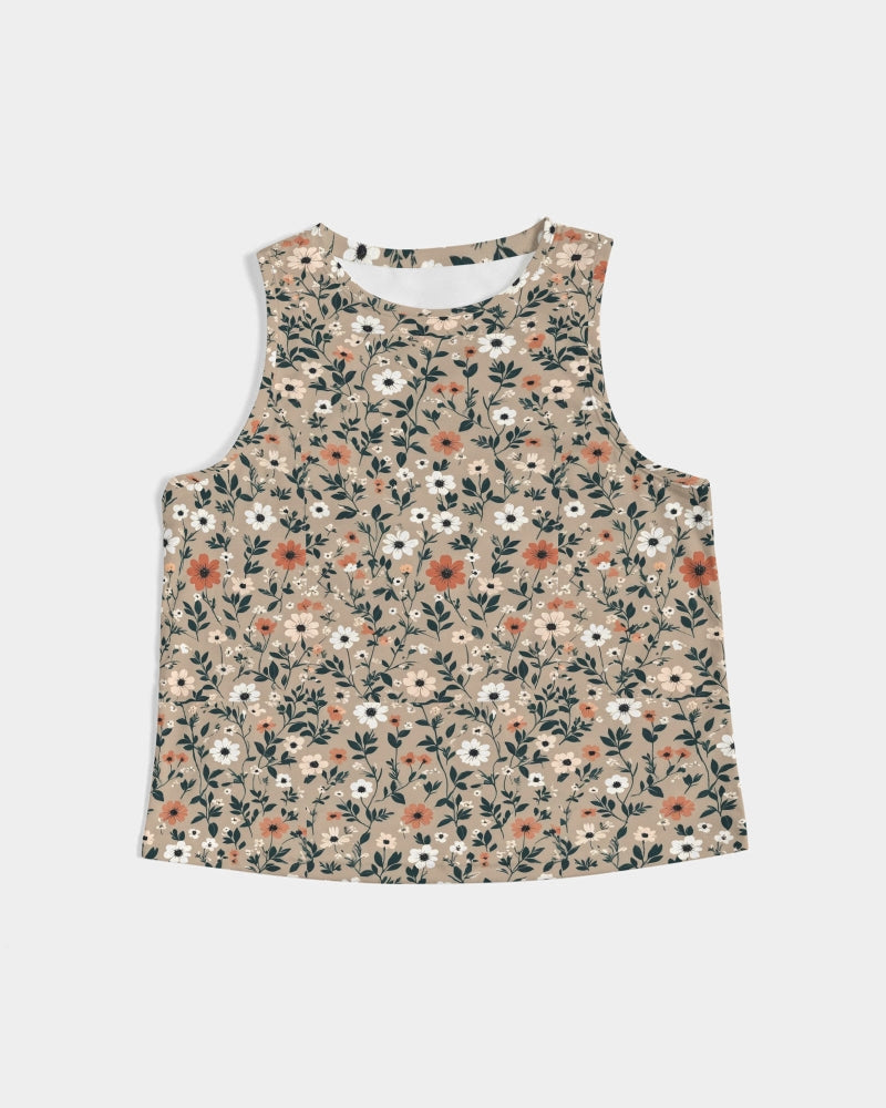 Busy and pretty Women's All-Over Print Cropped Tank