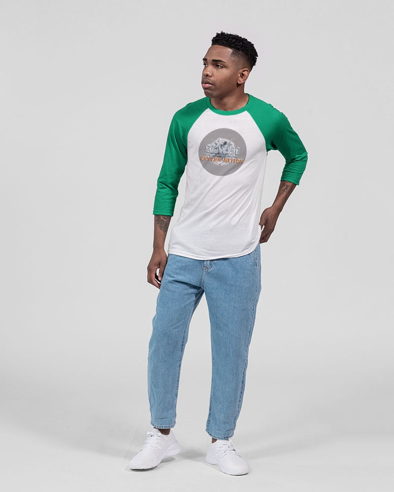 SGWHI Rhythm Nation & Mark Boyce Unisex Three-Quarter Sleeve Baseball Tee | Bella + Canvas