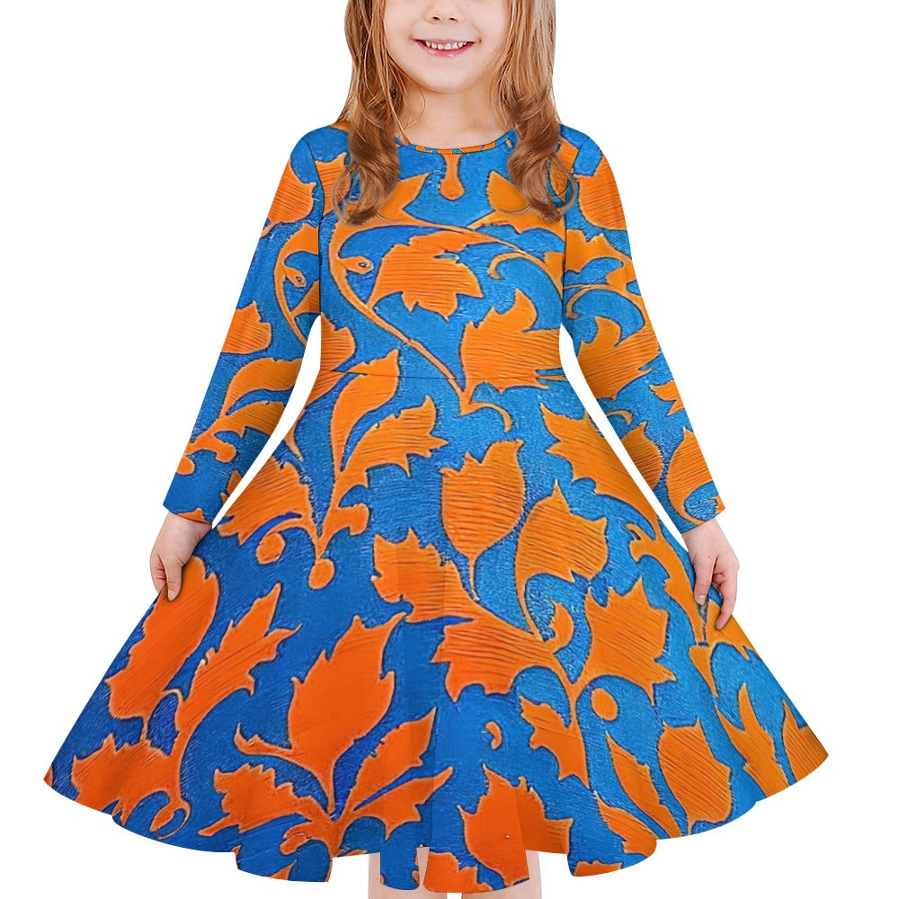 Girls' long sleeve dress