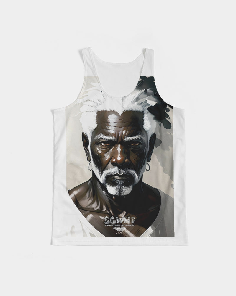 Black silver grey brother  Men's All-Over Print Tank