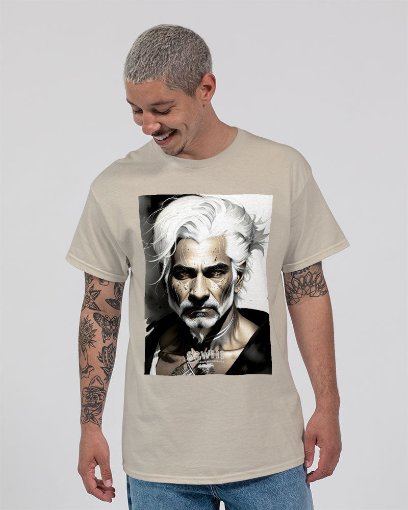 Handsome Silver grey Indian ink Portrait Unisex Ultra Cotton T-Shirt | Gildan