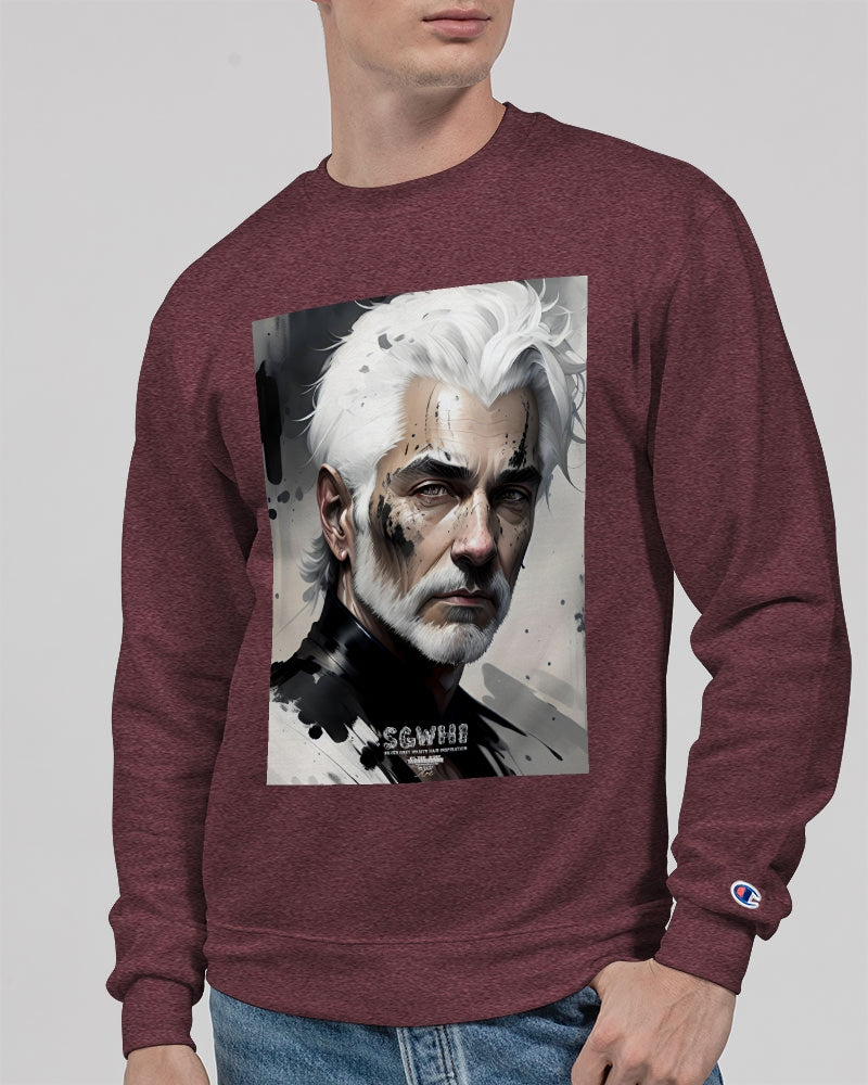 White silver grey fox King Unisex Sweatshirt | Champion