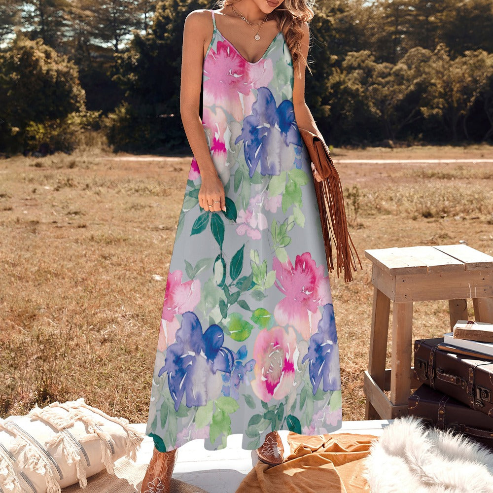 Sling Ankle Long Dress