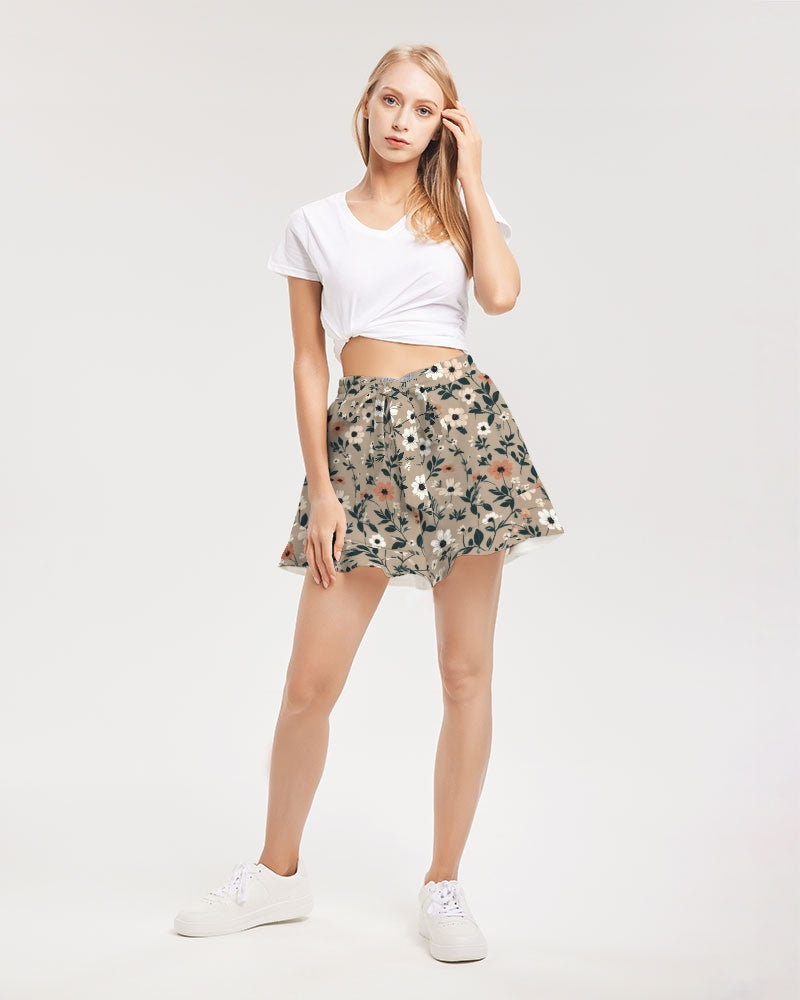 Busy and pretty Women's All-Over Print Ruffle Shorts