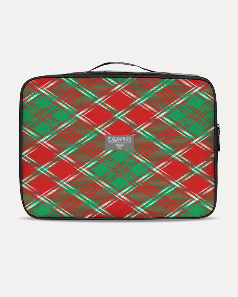 Red & Green cross pattern Jetsetter Travel Case