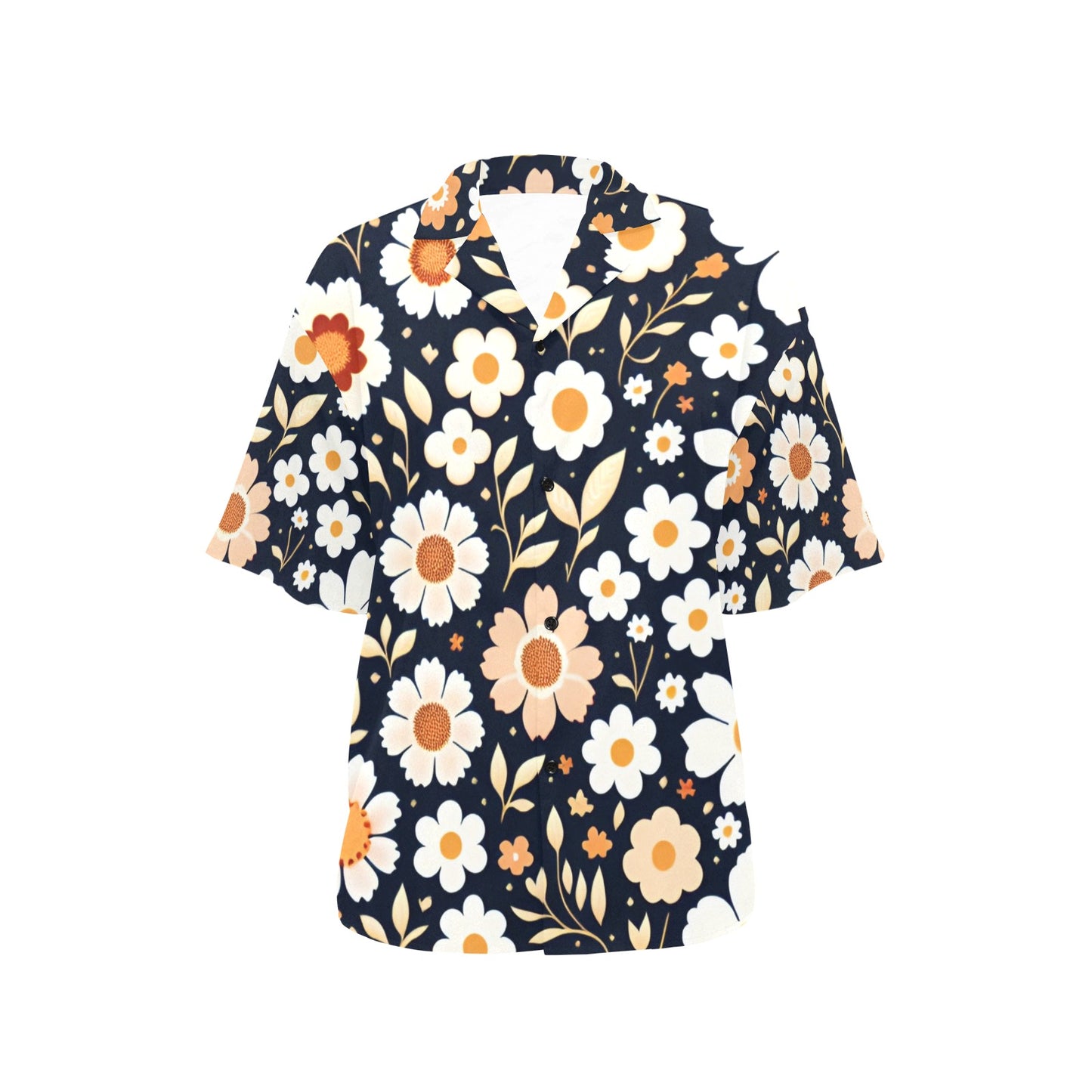 All Over Print Hawaiian Daisy Shirt for Women (T58)