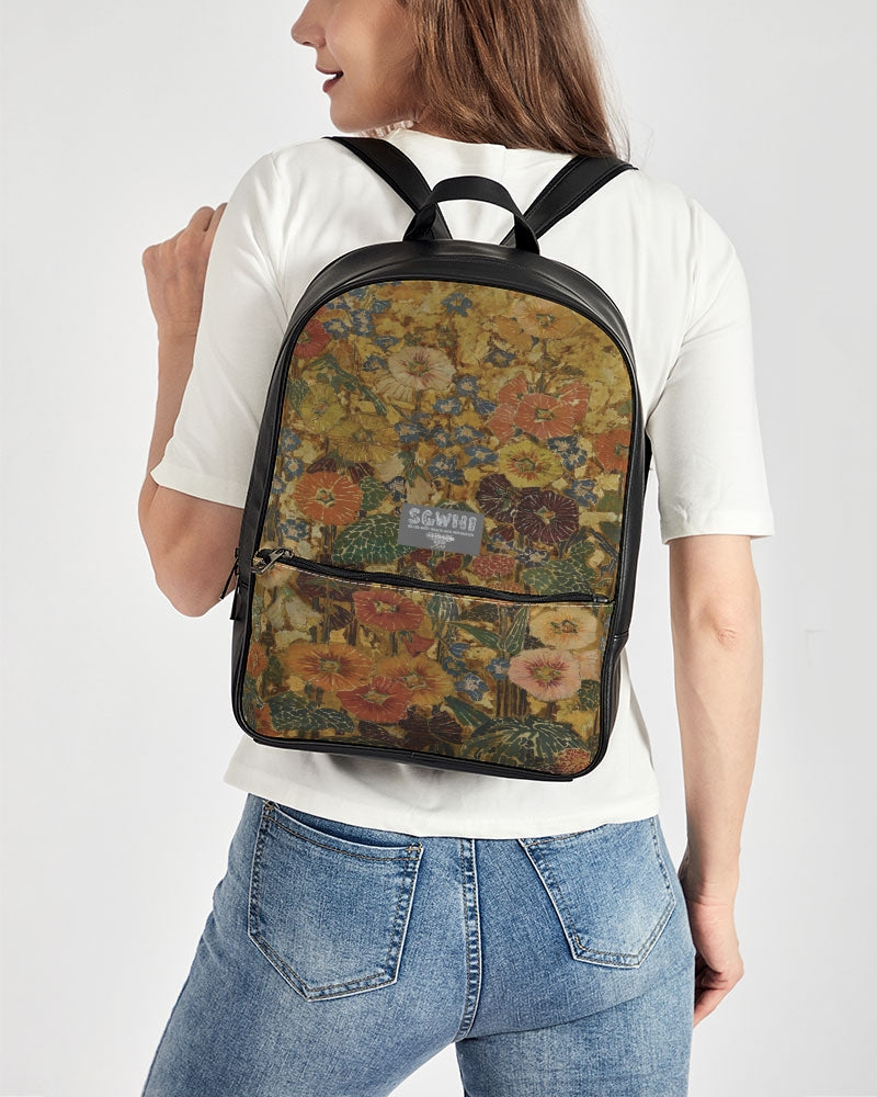 Autumn play Classic Faux Leather Backpack