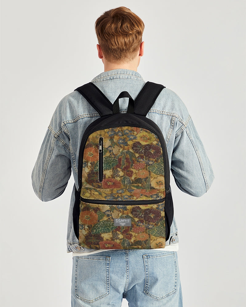 Autumn play Duo-Zip Front Canvas Backpack